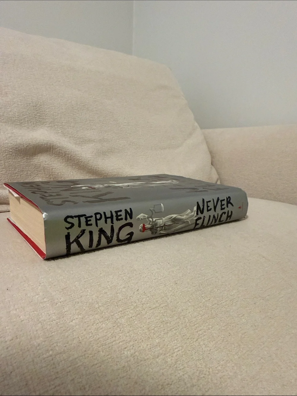 Stephen King Never Flinch Hardcover - Silver